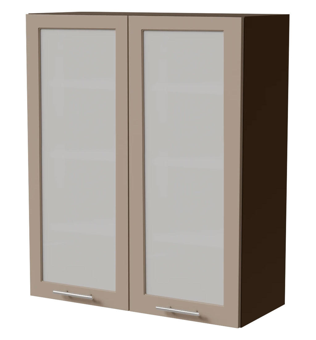 HÄNGESCHRANK Brerra W4S/80 Lava / RAL 1019 graubeige Matt 80 / 32,5 / 96cm - Dunkelgrau/Graubraun, Holz/Holzwerkstoff (80/96/32.5cm) - Feldmann-Wohnen