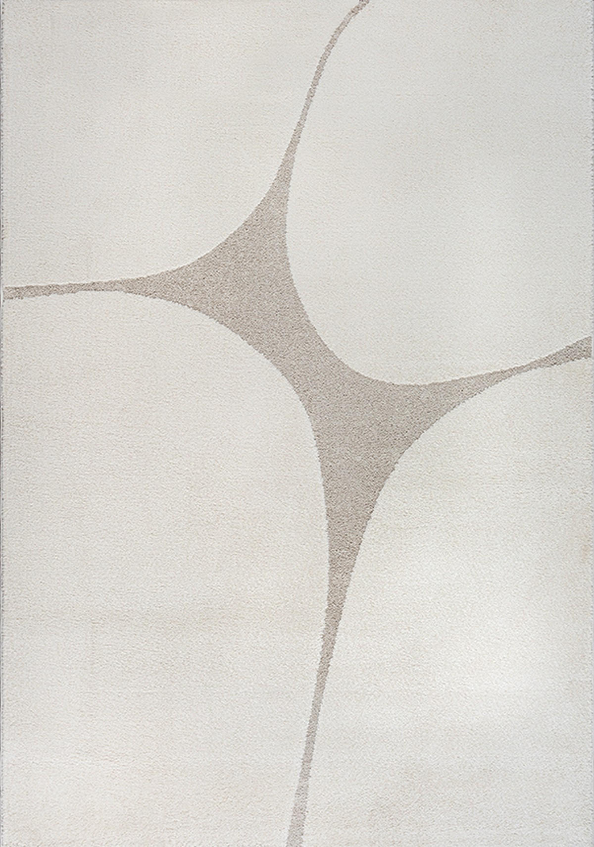 KURZFLORTEPPICH Abstrakt MUOTA Polypropylen Creme 140 x 200 cm - Beige, Textil (140/200cm) - KADIMA DESIGN