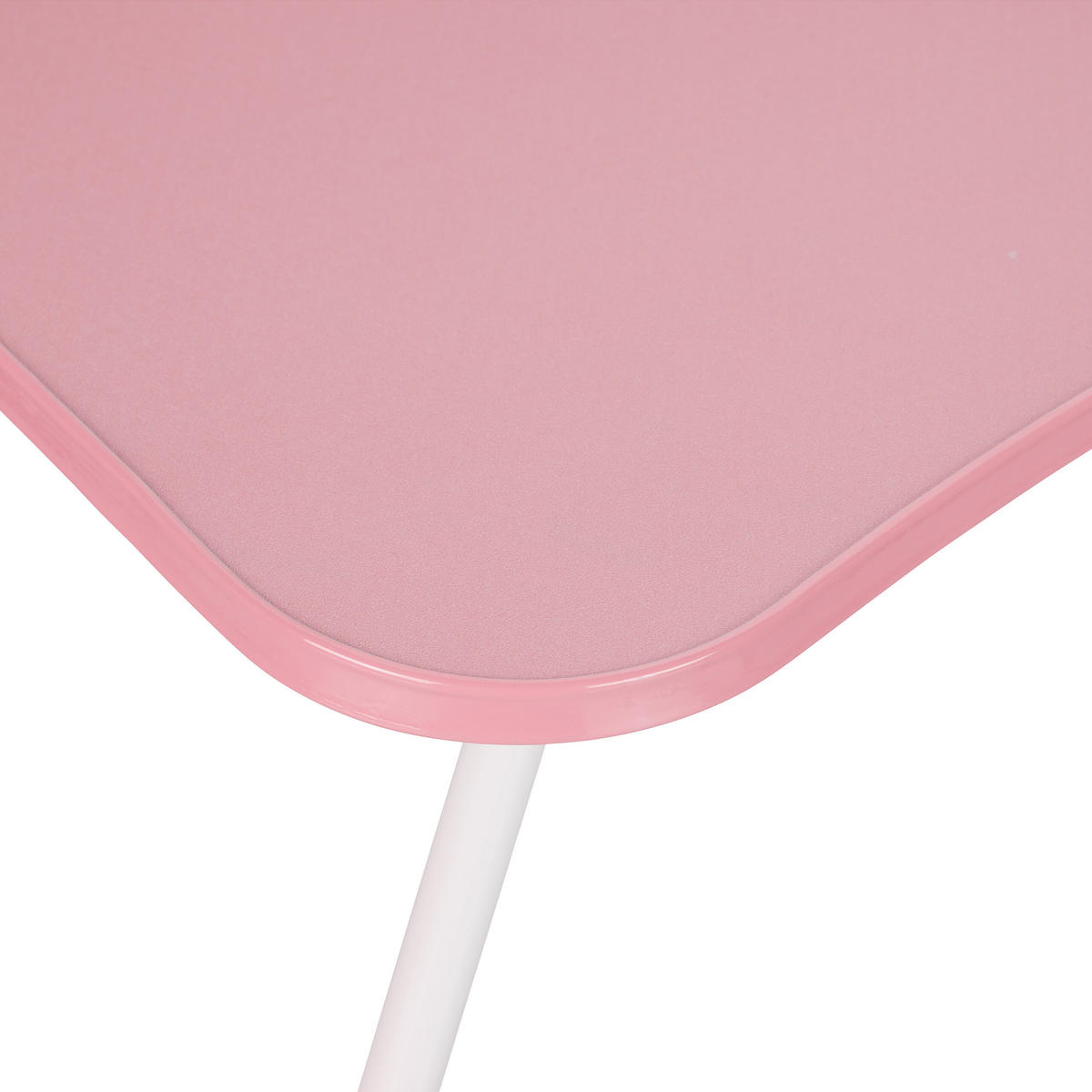 LAPTOPTISCH Pink klappbar - Rosa, Holzwerkstoff/Kunststoff (40/63/26cm) - Relaxdays
