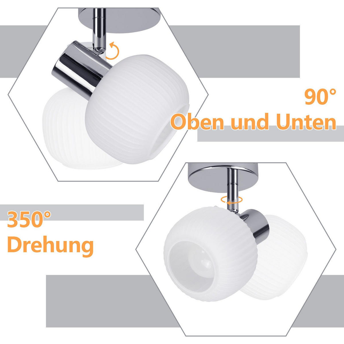 DECKENLEUCHTE Libby 12.5/10/13cm - Weiß, Metall (12.5/10/13cm) - Nettlife