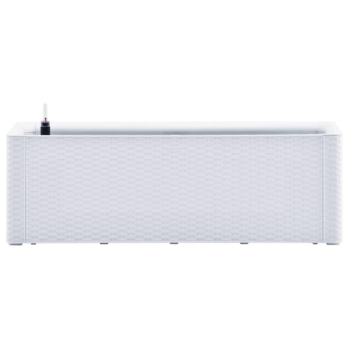 GARTEN-HOCHBEET Mit Selbstbewässerungssystem Weiss 100/43/33 Cm - Weiß, Kunststoff (100/33/43cm) - vidaXL