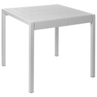 GARTENTISCH 81/84 cm Grau Bartica - Grau, Kunststoff (81/84/77cm) - Beliani