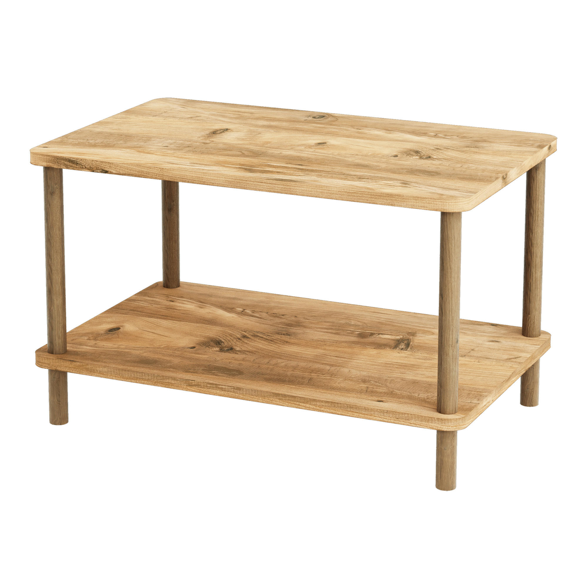 COUCHTISCH Jelling 70/44/43 - Braun, Holzwerkstoff (44/70/43cm) - [en.casa]