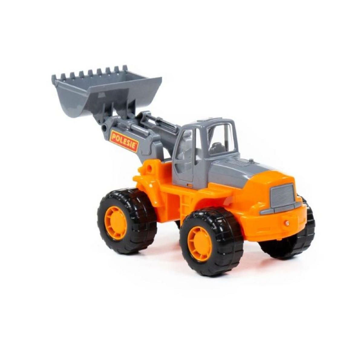 SPIELZEUGAUTO Spielzeugtraktor 36940 orange Radlader, Frontlader, beweglicher Arm, Kunststoff, ab 3 Jahren - Orange, Kunststoff (11/11/24cm) - Polesie