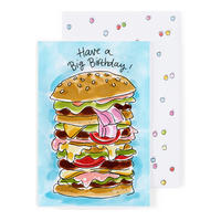 GRUSSKARTE Geburtstag - Feiere deinen großen Geburtstag in Bunt - 17 x 11,5cm - Multicolor, Papier (11.5/0.2cm) - Blond Amsterdam