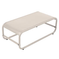 BEISTELLTISCH, beige - Beige, Metall (85/40/30cm) - Oviala