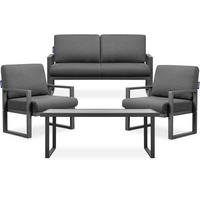 TERRASSENMÖBEL FRENA im Loft-Stil, Anthrazitfarbenes - Anthrazit/Grau, Metall - KONSIMO®