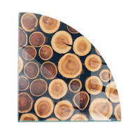 GLASPLATTE für Kamin 100x100 cm Braun - Braun, Glas (100/100/0.4cm) - ArtPrintCave