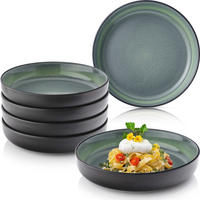 PASTASCHALEN SET MALMÖ - 6 teilig aus Steingut - Grün, Stein (21.5cm) - Sänger