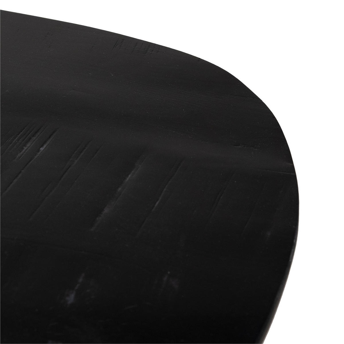 COUCHTISCH oval aus Mangoholz 130cm, schwarz - Schwarz, Holz (130/70/40cm) - Giga Meubel