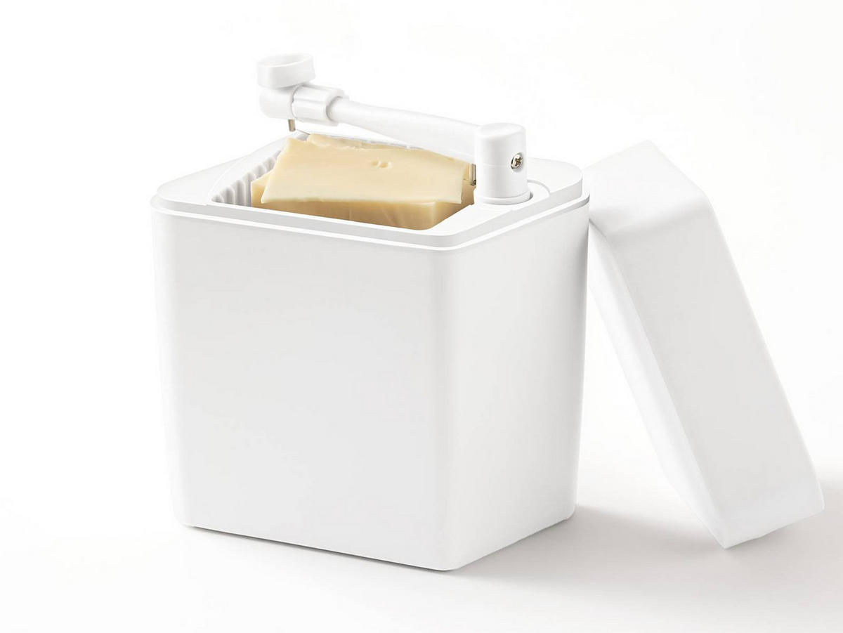 KÄSEHOBEL Classic weiß - Weiß, Kunststoff (10/16cm) - Rosti