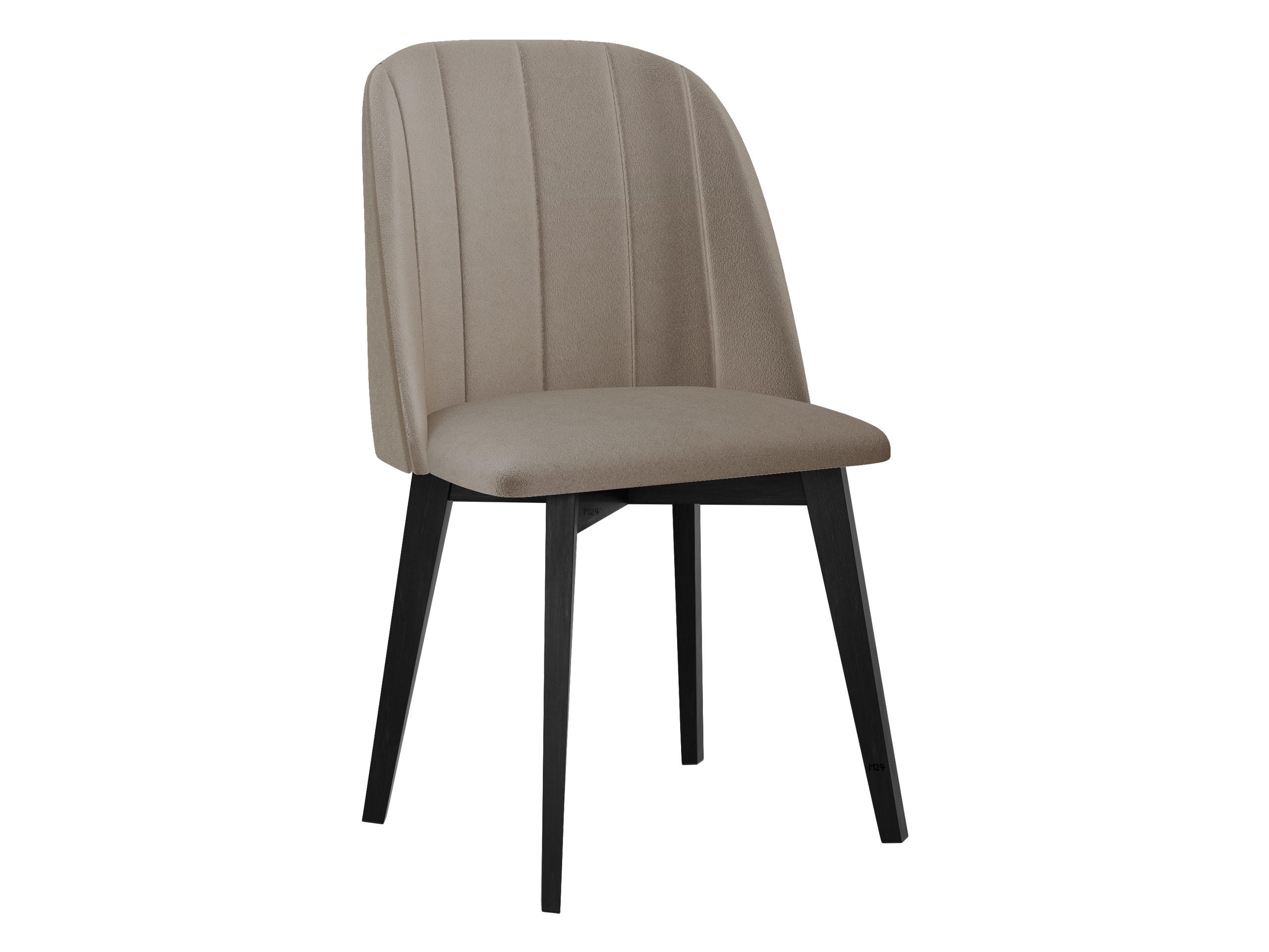ESSZIMMERSTUHL Monti III Pik Gerade - Schwarz/Naturfarben, Holz/Textil (48/83/55cm) - MIRJAN24