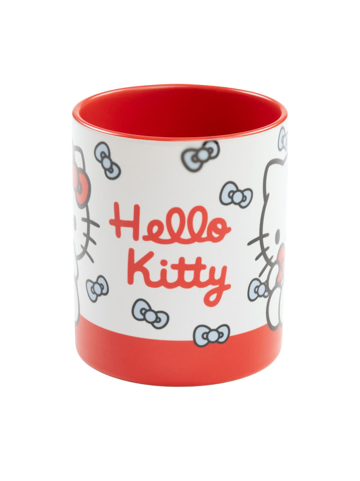 KAFFEEBECHER Hello Kitty Schleifen Rot/Weiß 320 ml - Multicolor, Keramik (0.32L) - Hello Kitty