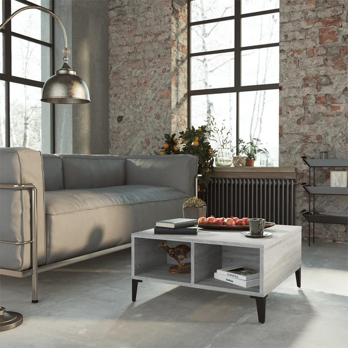 COUCHTISCH Grau Sonoma 60x60x30 cm Holzwerkstoff - Grau, Holzwerkstoff (60/60/30cm) - furnicato