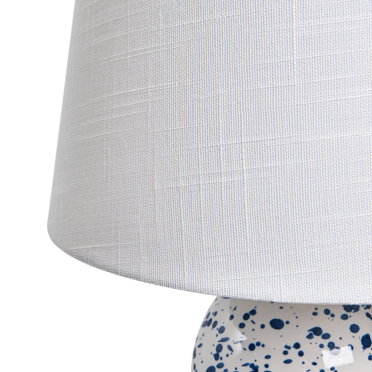 TISCHLAMPE Keramik Weiß/Blau Macal - Blau/Weiß, Keramik (28/28/46cm) - Beliani