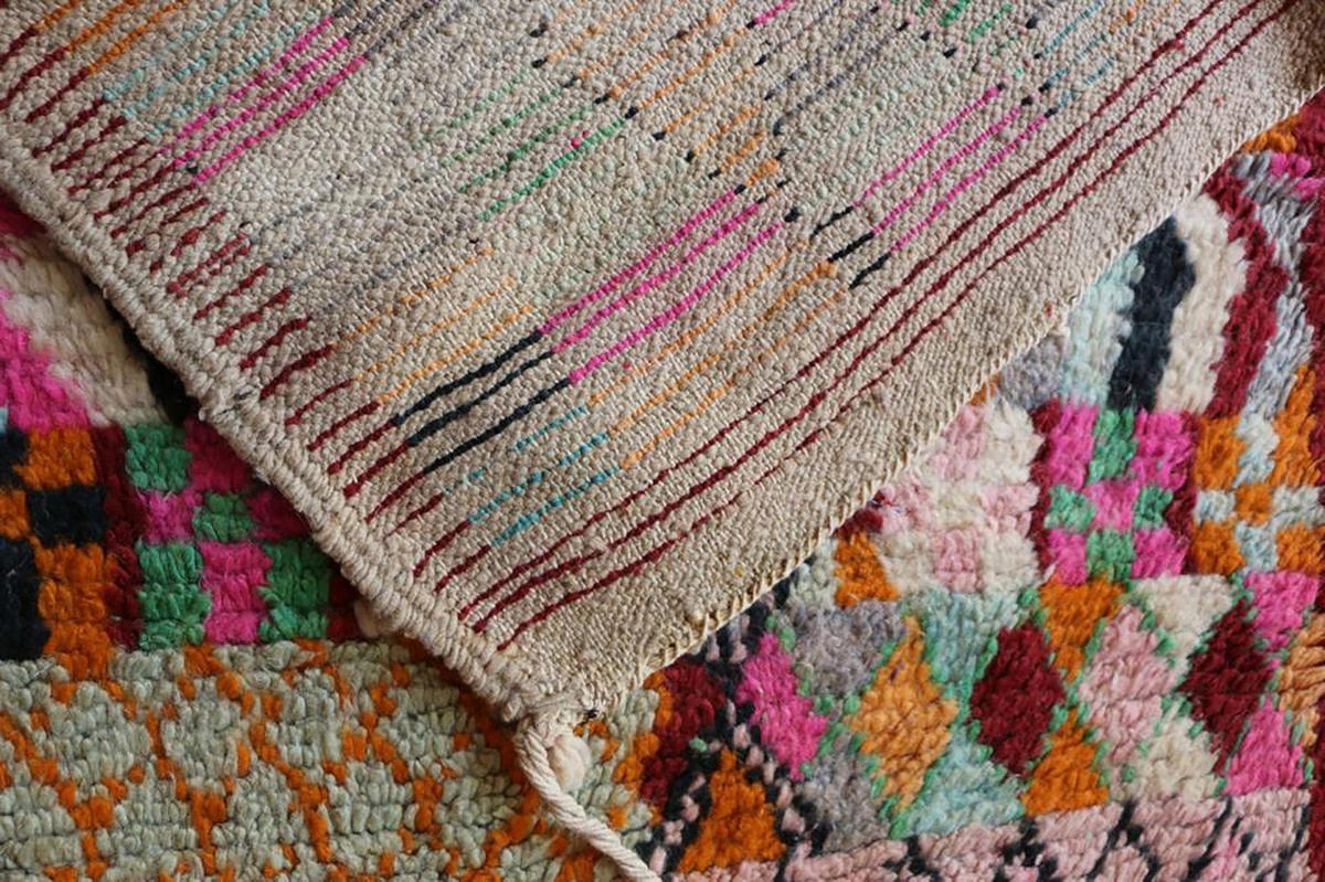 BERBERTEPPICH Teppichläufer marokkanisch aus reiner Wolle 200x 300 cm - Multicolor, Naturmaterialien (200/300cm) - AFK Living