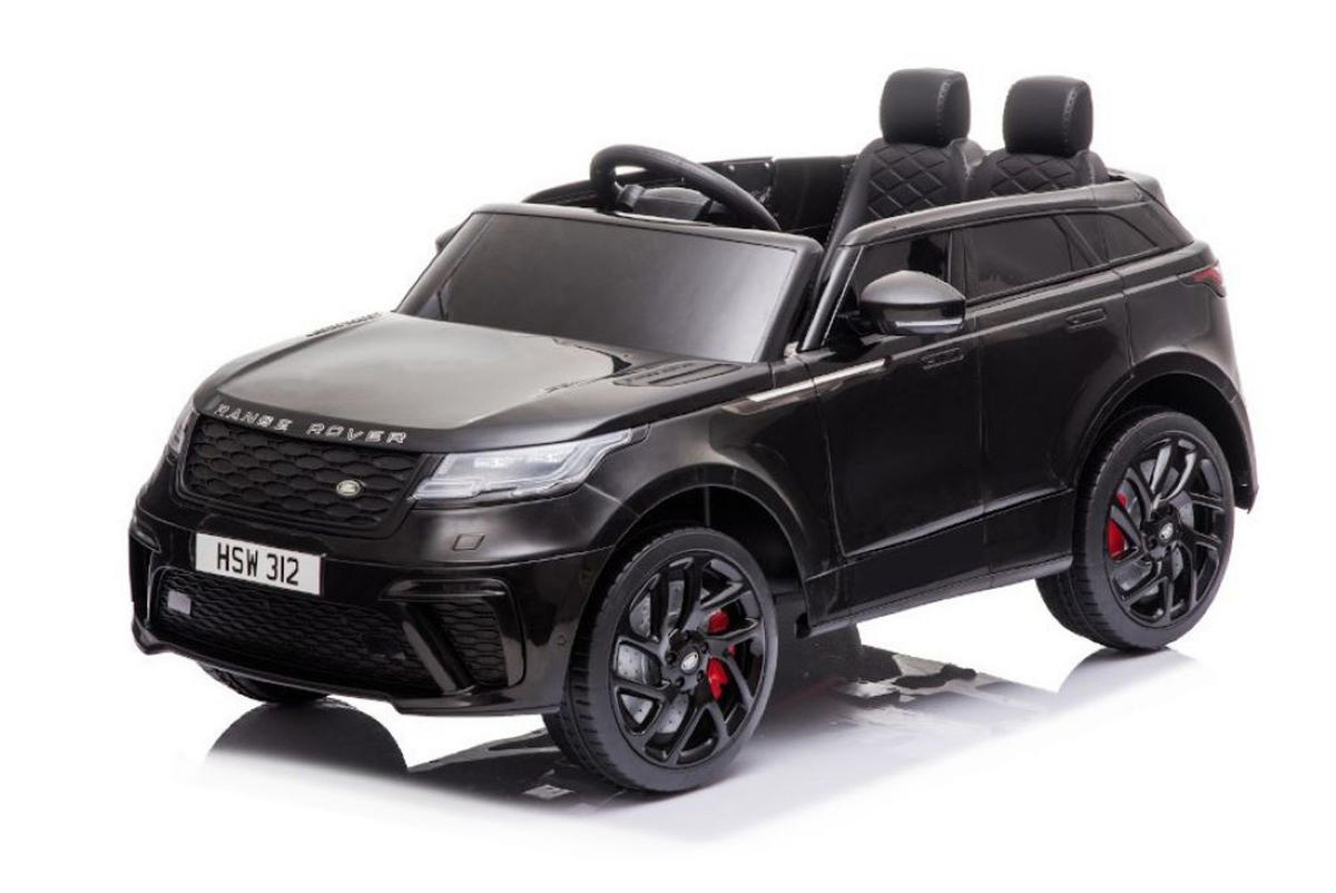 KINDER ELEKTROAUTO Range Rover Velar schwarz EVA-Reifen, LED-Scheinwerfer, Musikfunktion, Batterieanzeige - Schwarz, Kunststoff (108/61/50cm) - Es-Toys