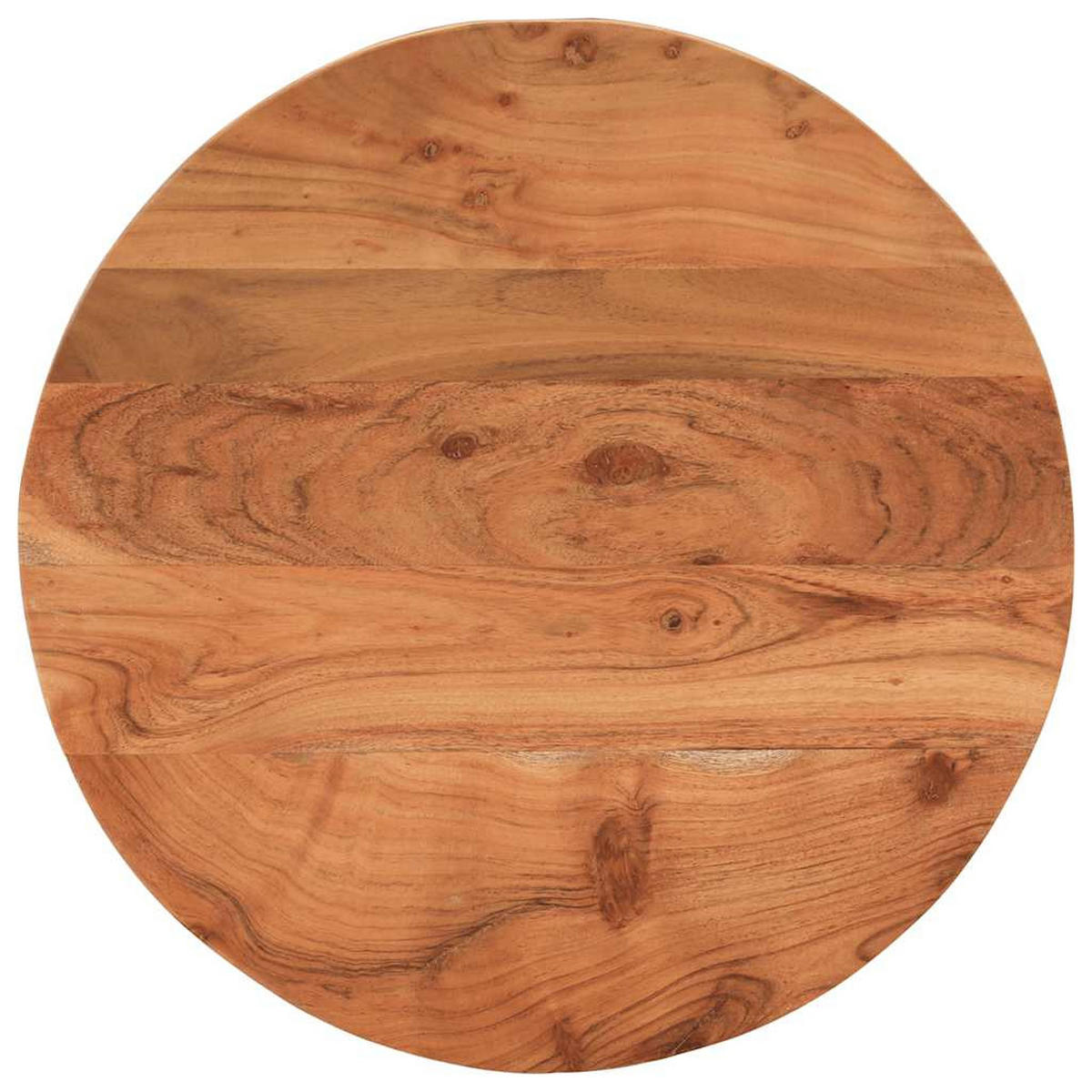 TISCHPLATTE Ø40/2,5 Cm Rund Massivholz Akazie - Naturfarben, Holz (40/40/2.5cm) - vidaXL