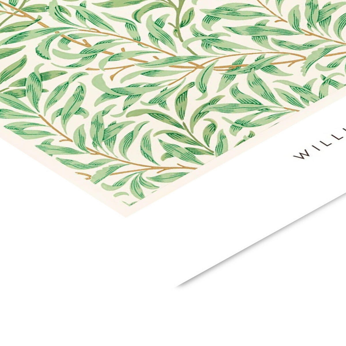 POSTER mit Rahmen William Morris - Green Leaves - Eichefarben/Grün, Holz/Papier (70/100cm) - Poster&Frame