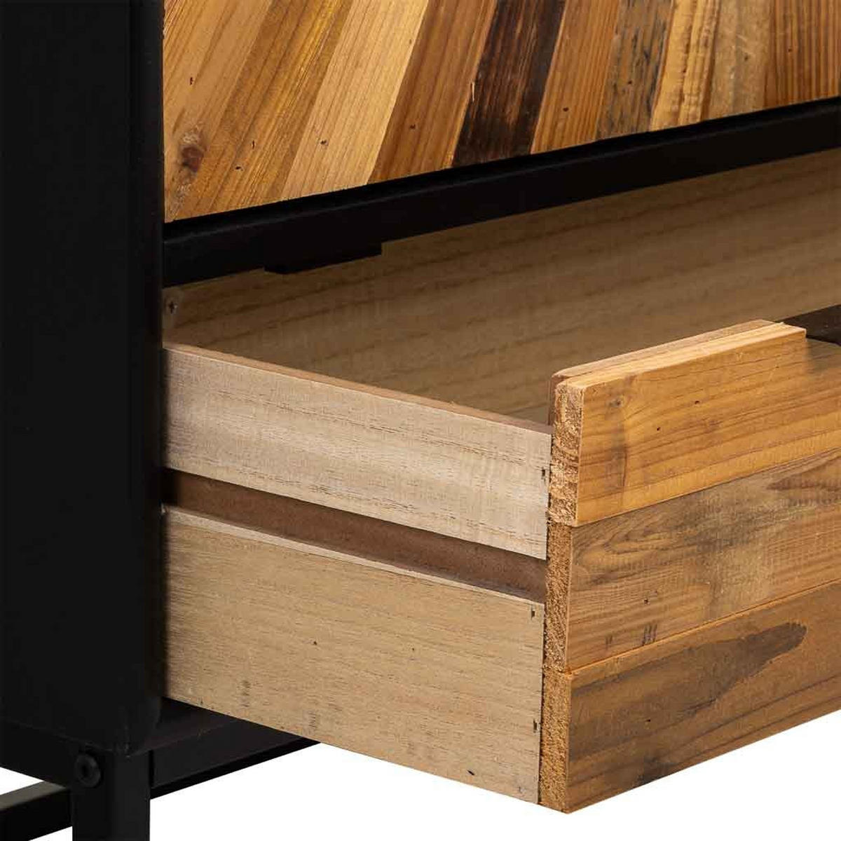 SCHRANK aus Holz, schwarz, 80x40x150cm - Schwarz, Holzwerkstoff (80/150/40cm) - Wanderlust