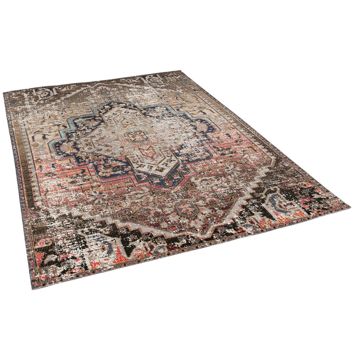 DESIGNER TEPPICH VINTAGE ZOE ORIENT MODERN - Braun, Textil (120/170cm) - Pergamon