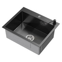SPÜLBECKEN Edelstahl 55/45cm Anthrazit - Anthrazit, Metall (45/20/55cm) - ML-DESIGN
