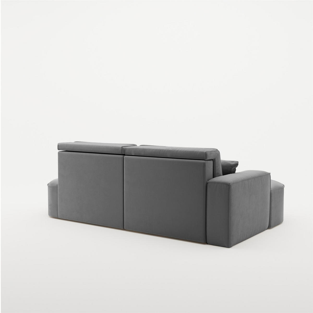 ECKSOFA Venedig Mit Schlaffunktion - Dunkelgrau, Holzwerkstoff/Textil (278/179cm) - Fun Möbel