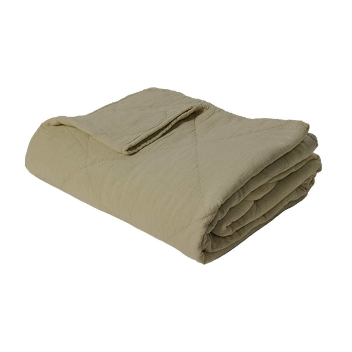 DECKE 140 x 200 cm, 100% Baumwolle, Leinen - Naturfarben, Textil (140/200cm) - Au Maison