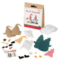 DEKORATIONSSET DYI Zwerge 15 cm - Multicolor, Textil (4.9/14.9/11cm) - Boltze Home