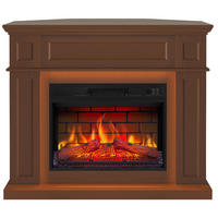ELEKTROKAMIN Linz AF23BS braun, universal 2in1, mit LED-Beleuchtung - Braun, Glas/Holzwerkstoff (104/87/64cm) - ArtiFlame