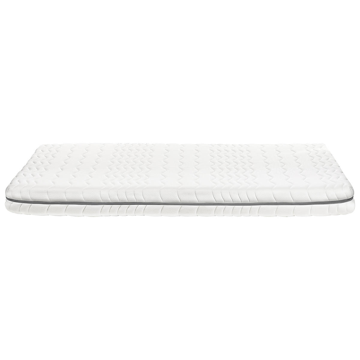 MEMORY-SCHAUMMATRATZE H2/3 Mittel 120/200 cm Serenity - Weiß, Textil (120/200cm) - Beliani