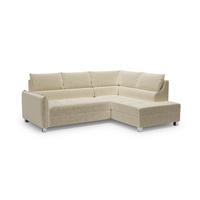 ECKSOFA Marno - Creme, Holzwerkstoff/Textil (260/200cm) - Fun Möbel