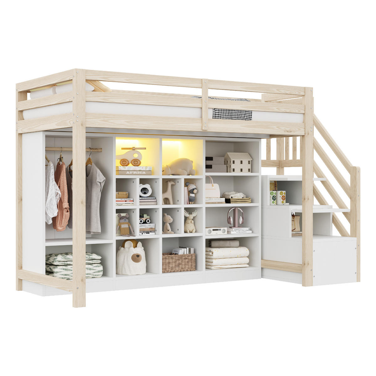 HOCHBETT 90/200 cm Holz - Weiß, Holz - Raumix