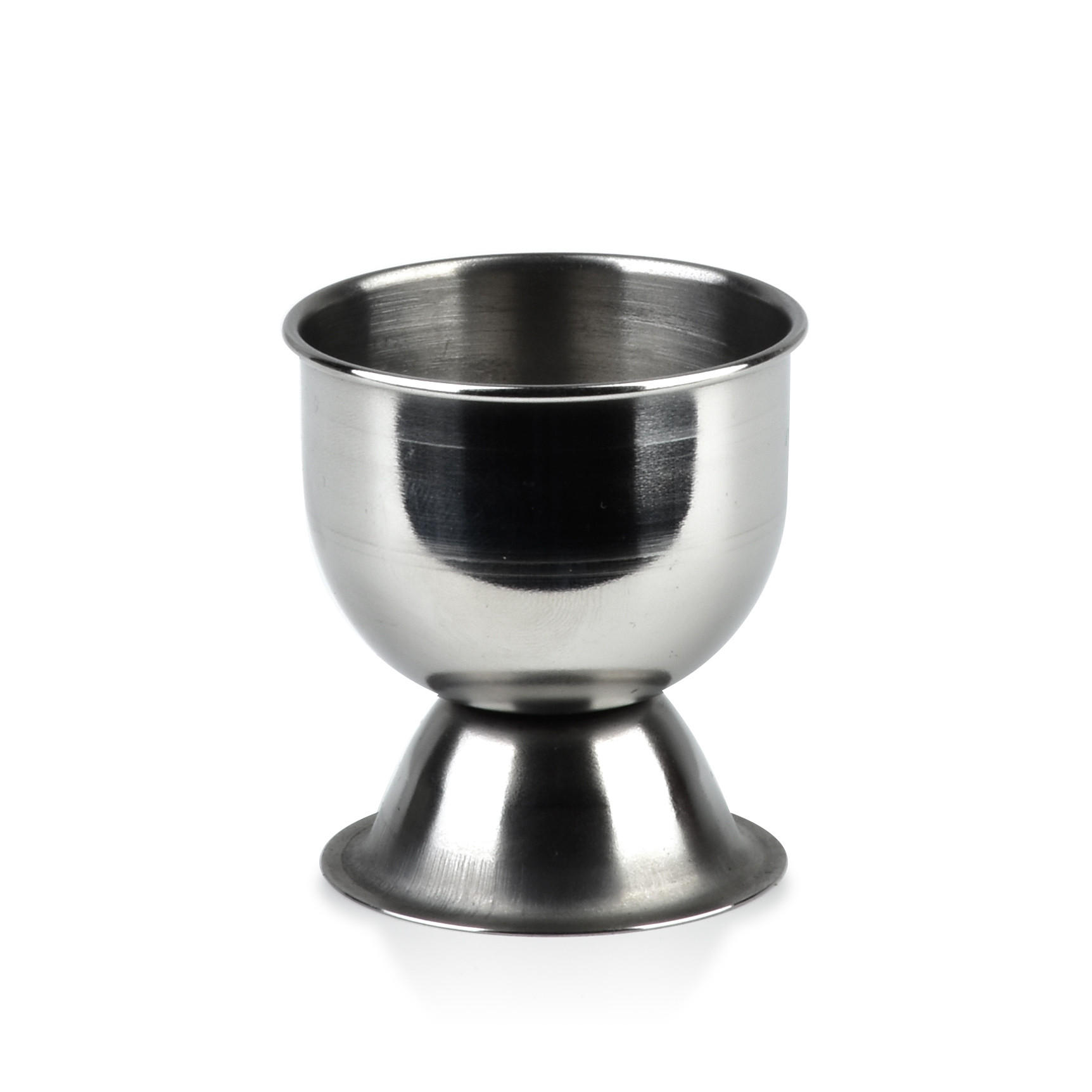 EIERBECHER Basic Kitchen Silber 5/5/4.5 cm Metall - Silberfarben, Metall (5/4.5/5cm) - Mondex