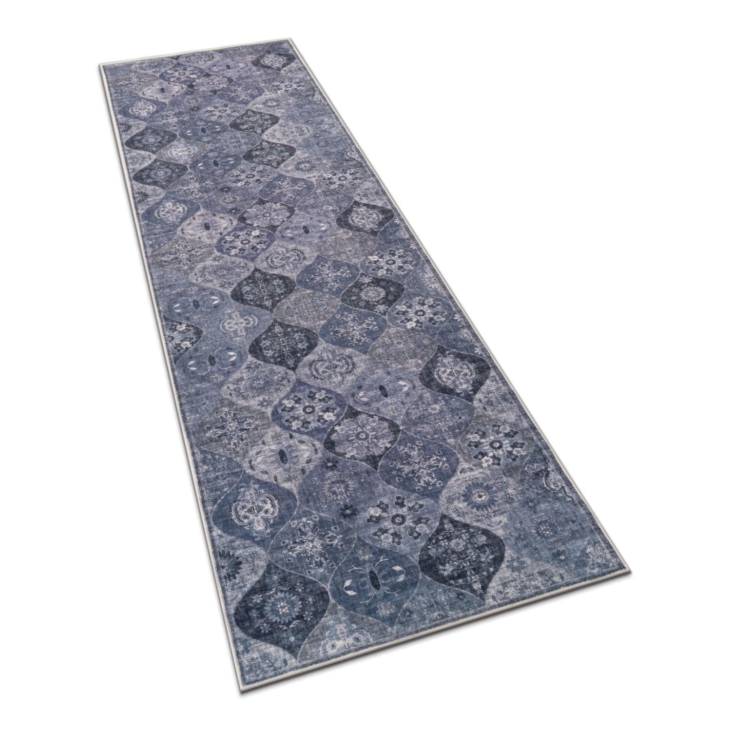 Paco Home Kurzflorteppich Blau 80x300 cm