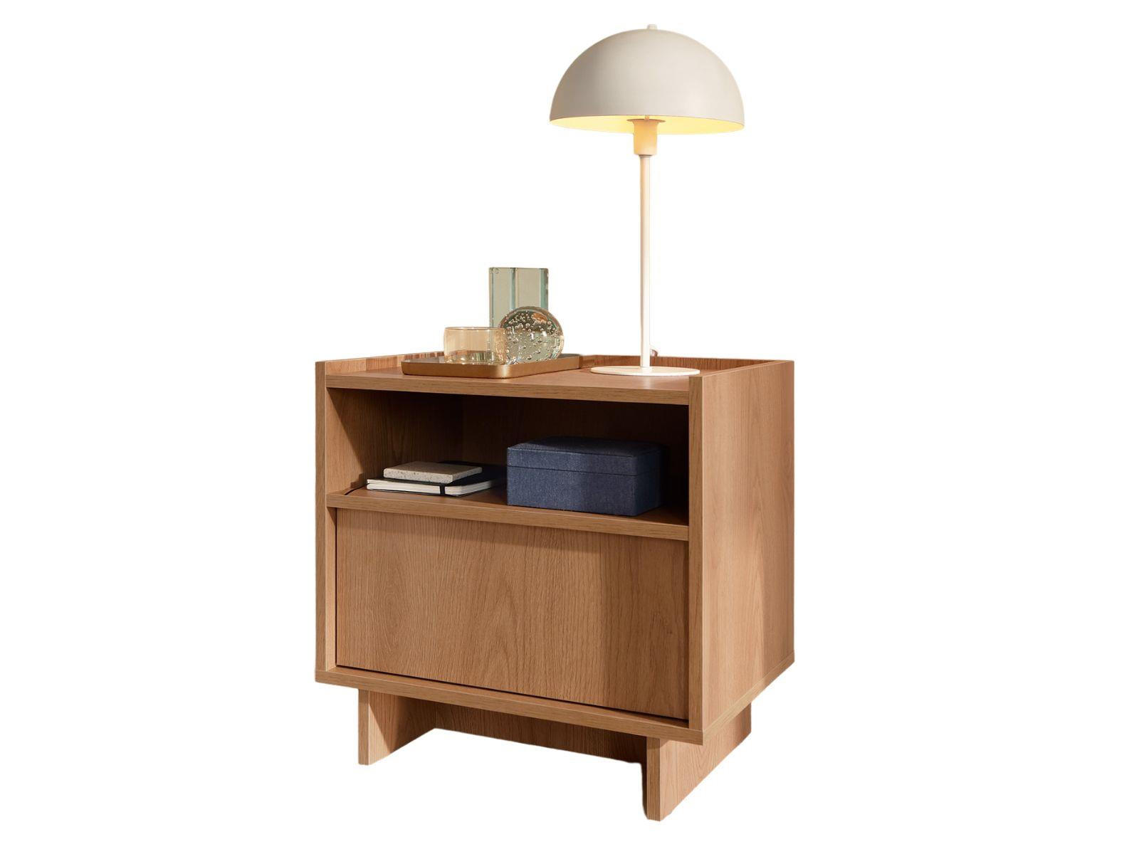 NACHTTISCH mit Schublade KELLOS Eiche karmel - Eichefarben, Holzwerkstoff (50/51/39cm) - Compleo24