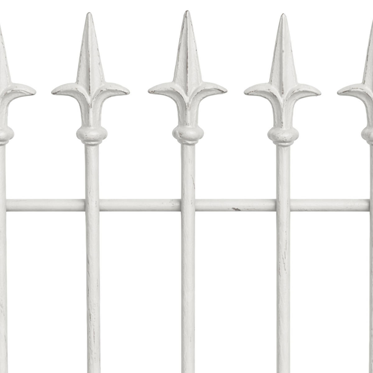 RANKGITTER 2er Set Metall Antik Weiß - Weiß, Metall (50/100/0.7cm) - CLP