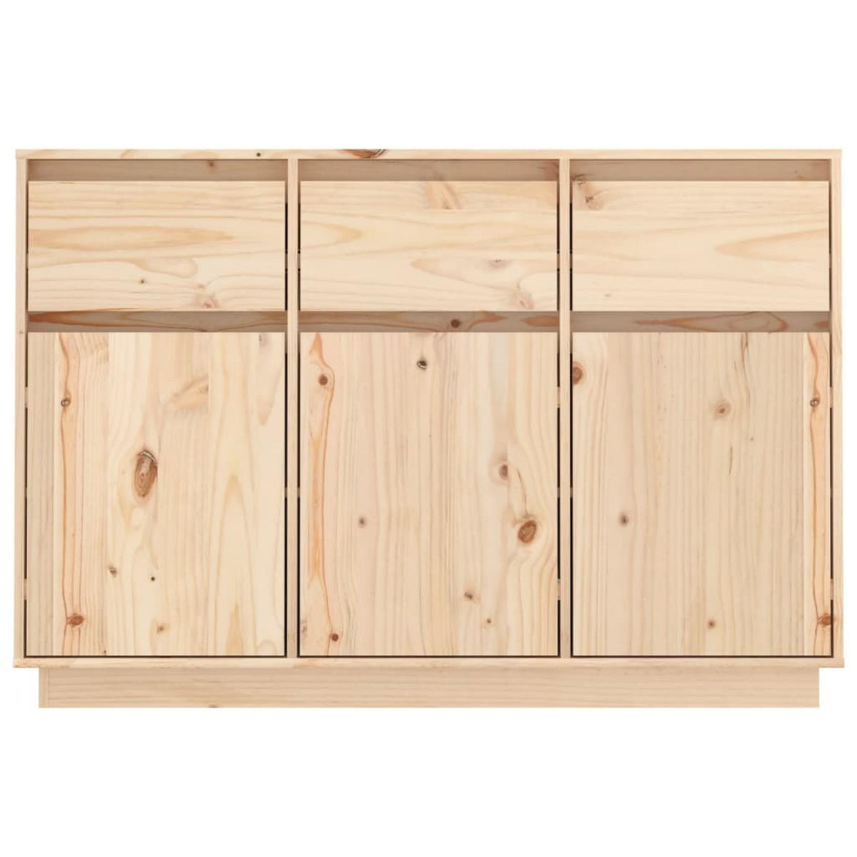 SIDEBOARD 110x34x75 cm Massivholz Kiefer - Braun, Holz (110/75/34cm) - furnicato