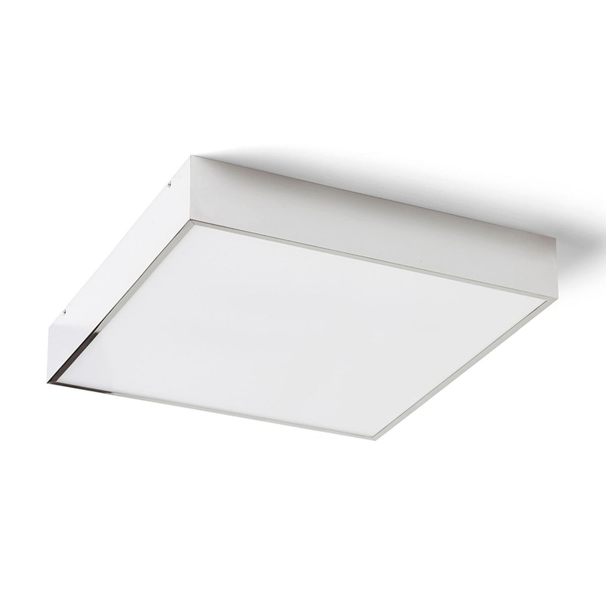 DECKENLEUCHTE MERANO LED 35 Chrom 24 W IP44 - Chromfarben, Metall (35/35/6cm) - Rendl