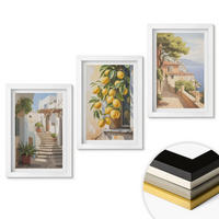 WANDBILDER 3er-Set - 20x30 cm Weißer Rahmen - Lemon Streets Meerblick - Weiß, Kunststoff (20/30cm) - ArtPrintCave