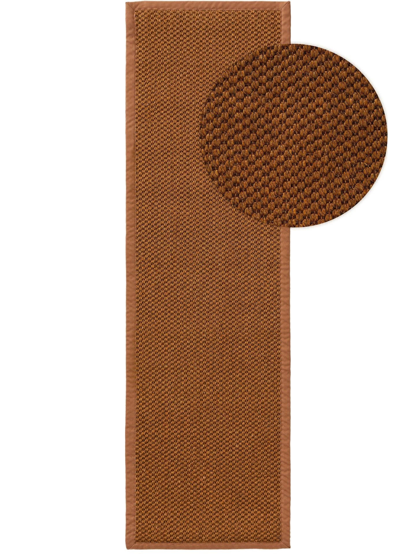 TEPPICH Sisal Greta Hellbraun - Braun, Naturmaterialien (70/1cm) - KUNSTLOFT