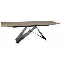 ESSTISCH Westin Sanremo Eiche / Schwarz Matt 160-240 / 90 / 77cm - Schwarz/Eiche San Remo, Holz/Keramik (90/240/77cm) - Feldmann-Wohnen