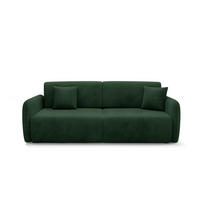 SOFA Dora 3 Sitzplätze Tannengrün - Grün, Holz (233/92/110cm) - Petits-meubles