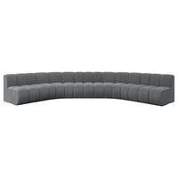 WOHNLANDSCHAFT modulares Sofa Montra-U1 - 490x174x70 cm Dunkelgrau - Dunkelgrau, Holzwerkstoff/Textil (490/70/174cm) - ALTDECOR