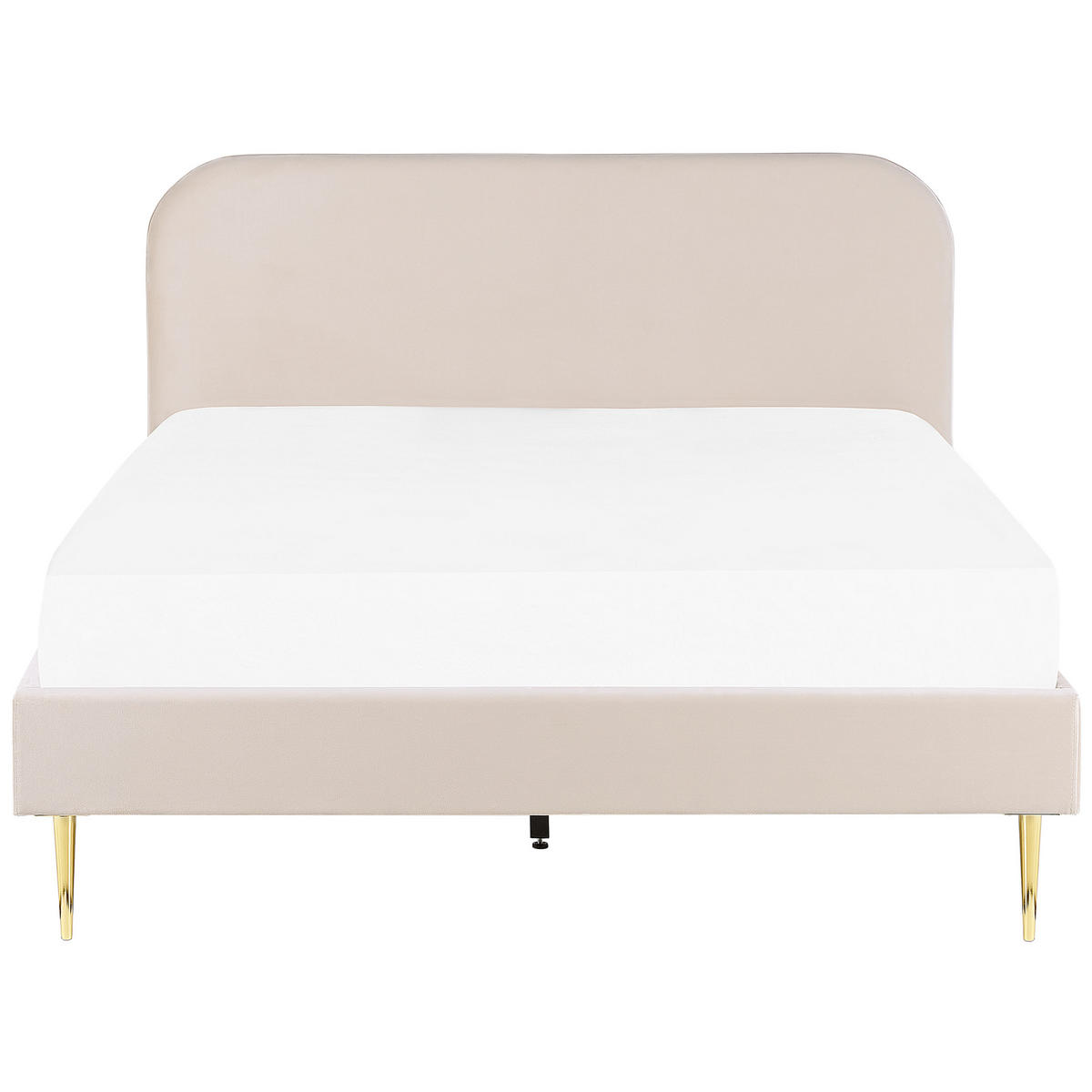 POLSTERBETT 180/200 cm Helles Beige Flayat - Beige/Goldfarben, Textil (180/200cm) - Beliani