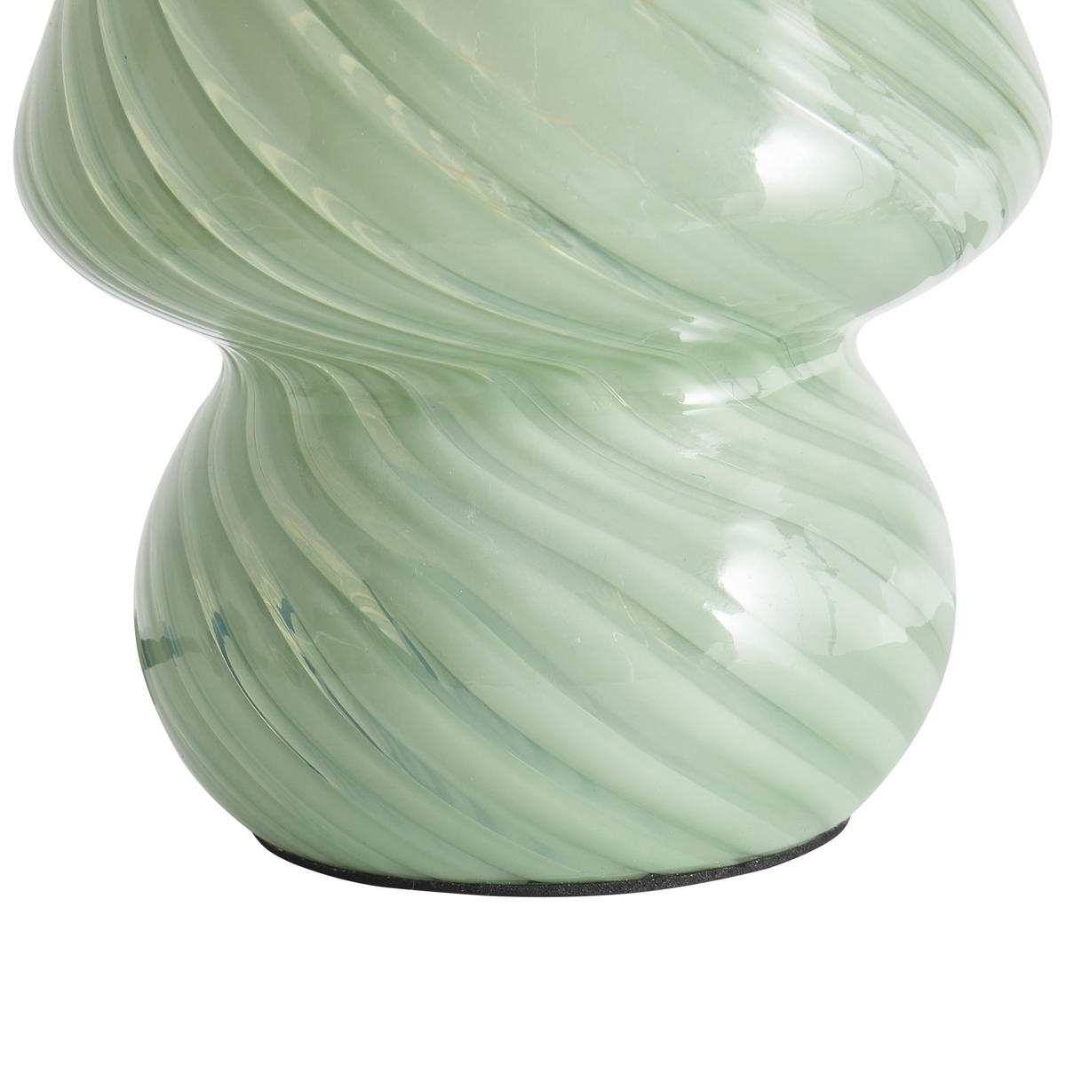 TISCHLEUCHTE Grün Lobo - Grün, Glas (14/14/18cm) - Beliani