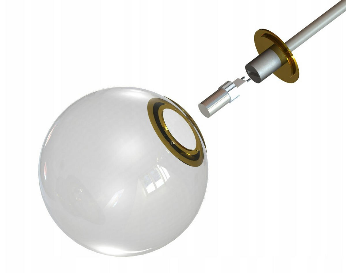 DECKENLEUCHTE ECRU II - Beige/Goldfarben, Glas/Metall (75/75/27cm) - kiki design