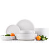 TAFELSERVICE VICTO 6 Personen 18-tlg Weiß matt - Weiß, Keramik (27/2/27cm) - KONSIMO®