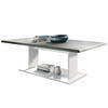 COUCHTISCH Mono Tischplatte in Beton Oxid Optik - Hellgrau, Holzwerkstoff (70/120/40cm) - Vladon