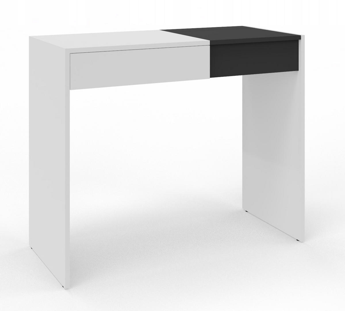 SCHMINKTISCH Opera Schwarz 96/40/78 cm - Schwarz, Holzwerkstoff (96/78/40cm) - Matkam Möbel
